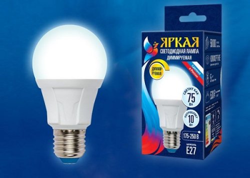 Лампа светодиодная диммируемая "Яркая" A60 Груша Е27 12Вт  4000К  картинка 
